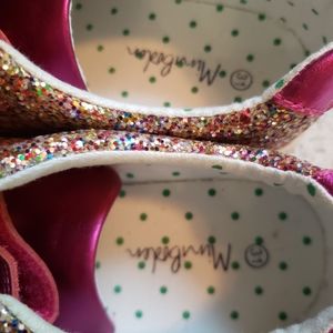 Mini Boden sparkle slip ons, size 13